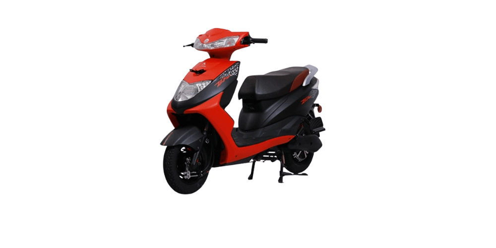 ampere zeal ex electric scooter red color