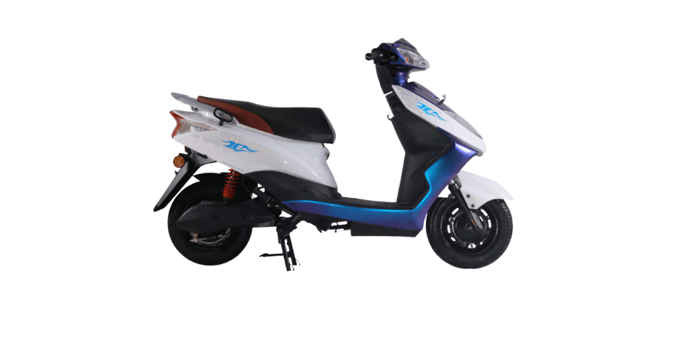 ampere zeal ex electric scooter white color
