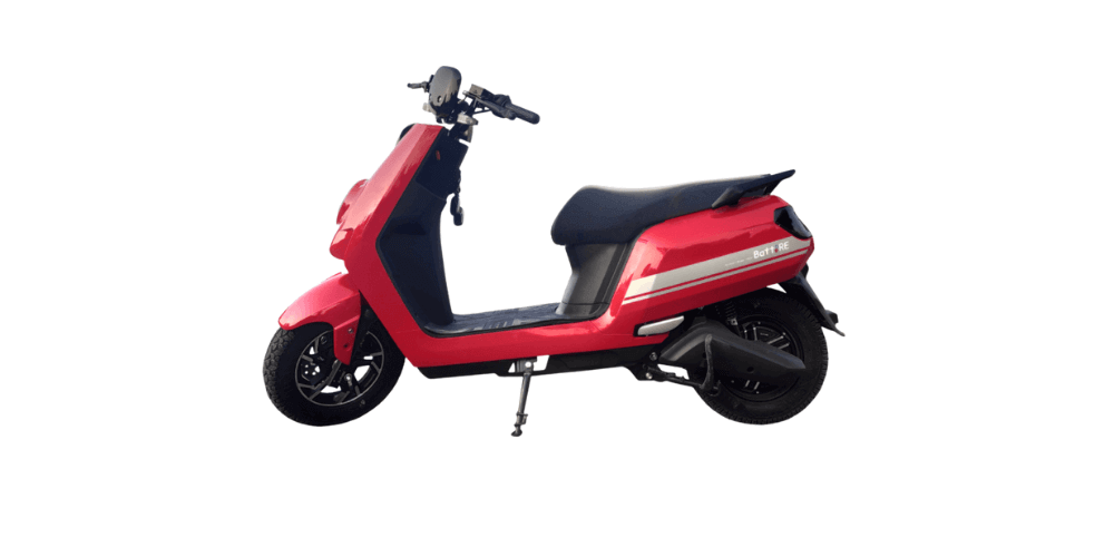 battre one electric scooter red color