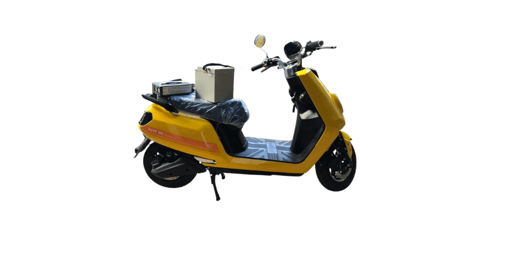 battre one electric scooter yellow color