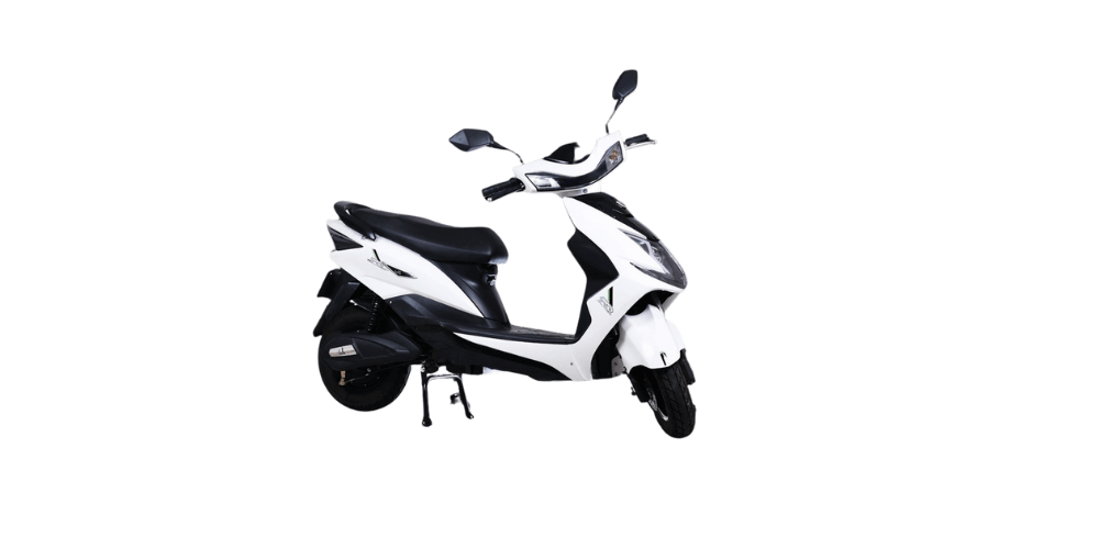 eeve india wind electric scooter white color