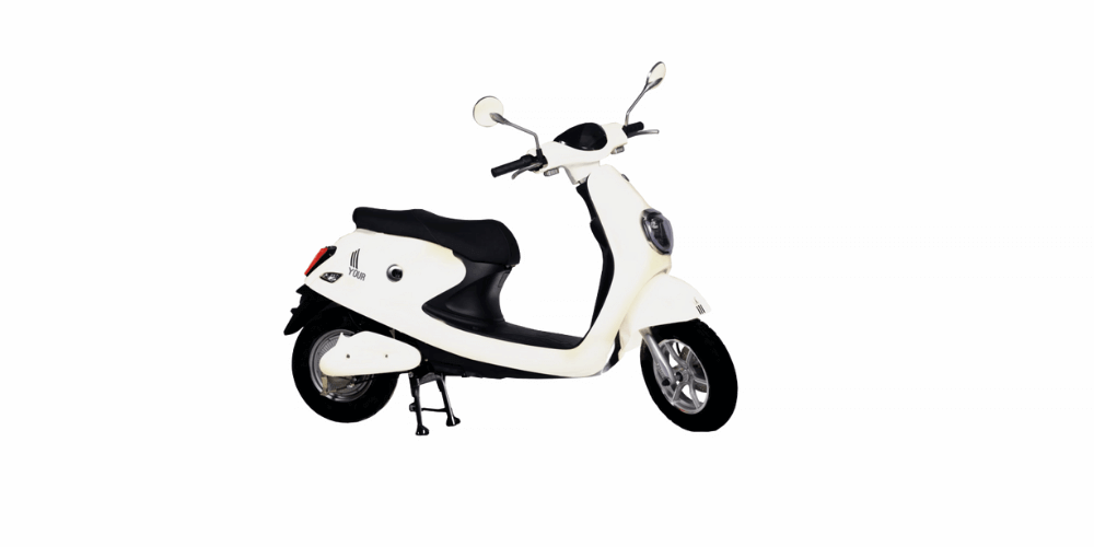 eeve india your electric scooter white color