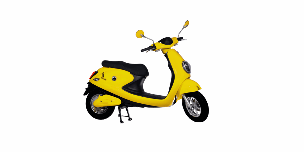 eeve india your electric scooter yellow color