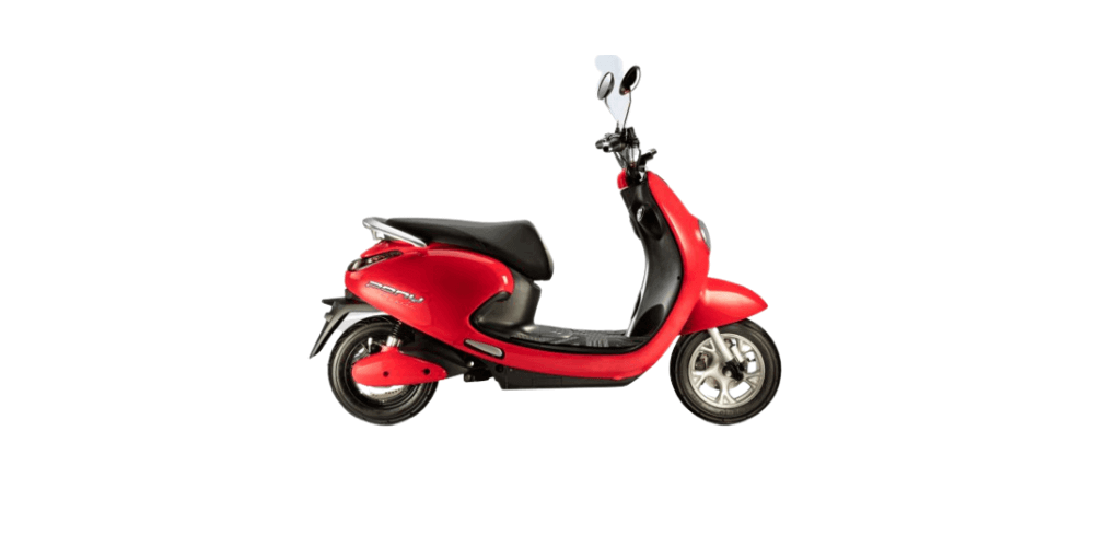 evolet pony classic electric scooter red color