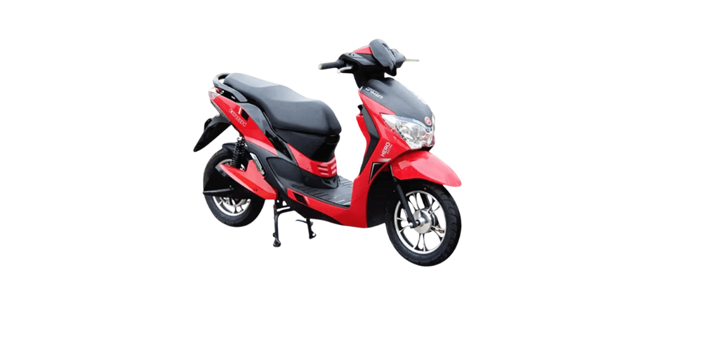 hero electric dash electric scooter red color
