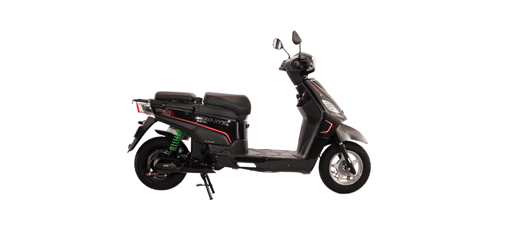 hero electric nyx lx electric scooter black color