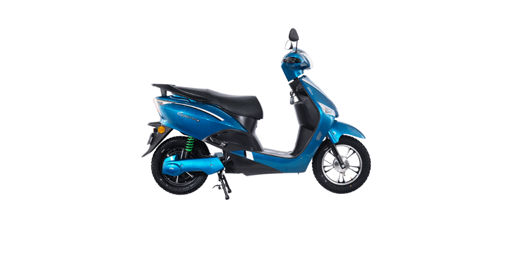 hero electric optima lx vrla electric scooter blue color