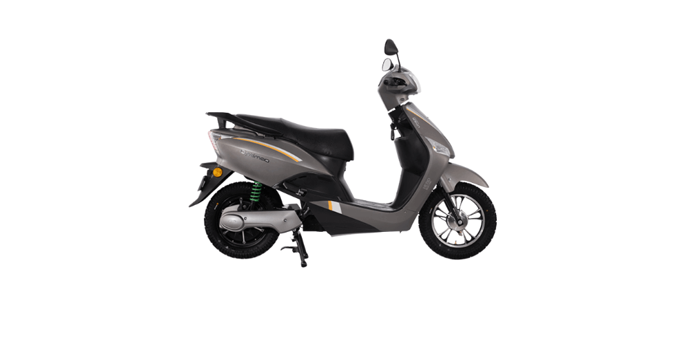 hero electric optima lx vrla electric scooter gray color