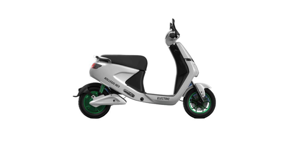 kabira mobility kollegio neo electric scooter white color