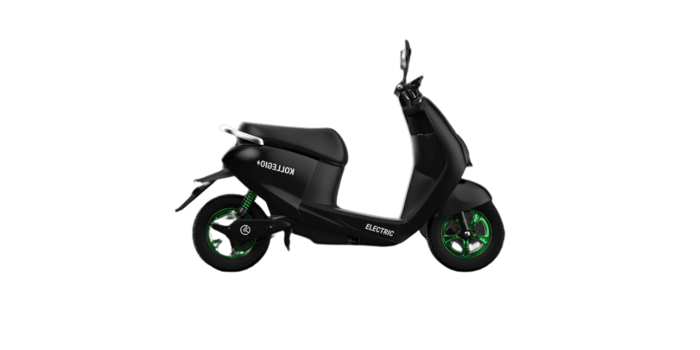 kabira mobility kollegio plus electric scooter black color