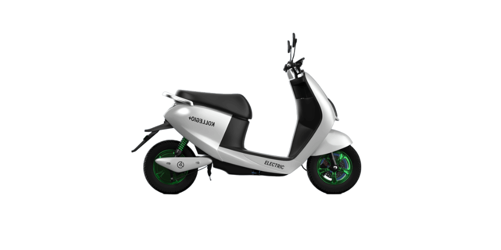 kabira mobility kollegio plus electric scooter white color