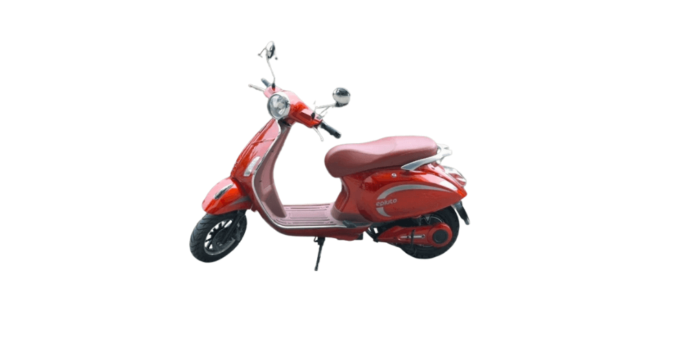 pure epluto electric scooter red color