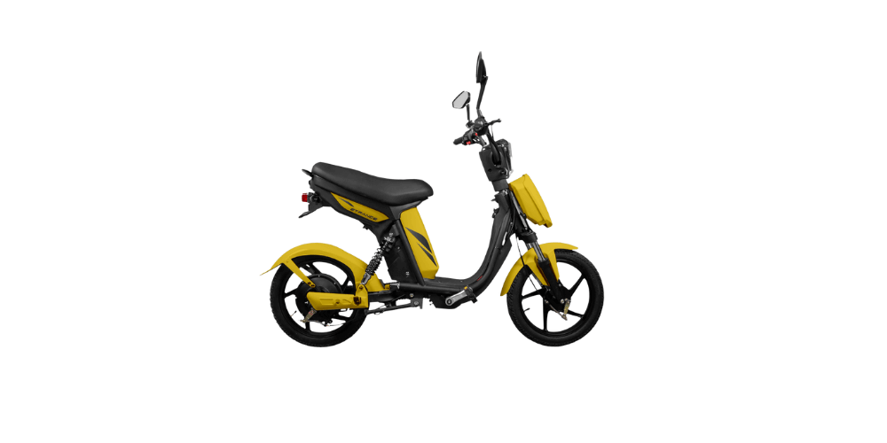 pure etrance electric scooter yellow color