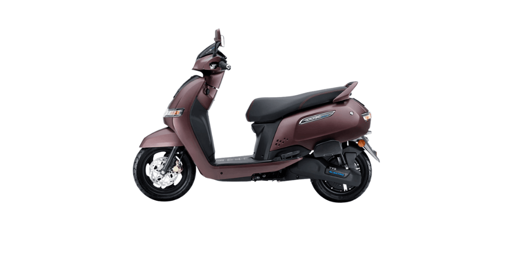 tvs iqube electric scooter copper bronze matte color