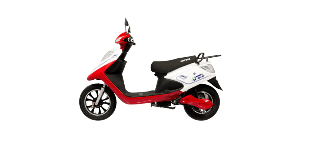 ampere v48 electric scooter red colour