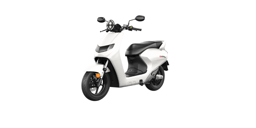 bounce infinity e1 electric scooter white color