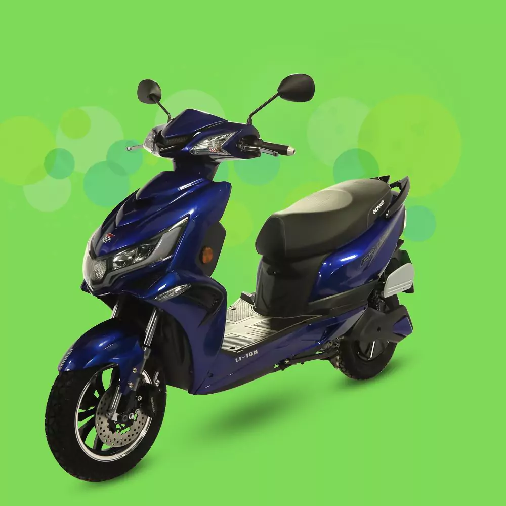 Hero Electric Optima HX (Dual Battery), blue color, front view