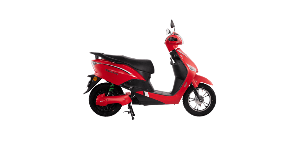 optima hx dual battery electric scooter red colour